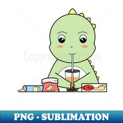 Snacking Dinosaur - Professional Sublimation Digital Download