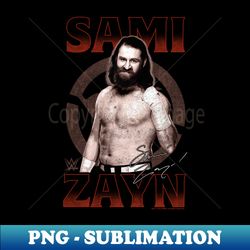 Sami Zayn Portrait - Unique Sublimation PNG Download
