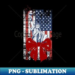 Statue of Liberty with bow - PNG Sublimation Digital Download