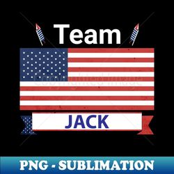 Team Jack USA American Flag Stars Stripe - Trendy Sublimation Digital Download
