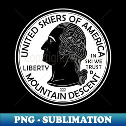 United Skiers of America - Unique Sublimation PNG Download