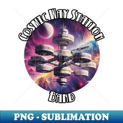 Cosmic Way Station Band Logo - Decorative Sublimation PNG File