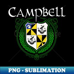 Campbell Family Irish Coat of Arms Clan Crest - Exclusive PNG Sublimation Download