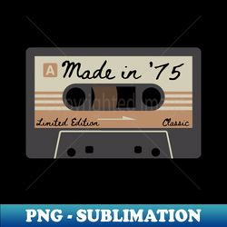 1975 Mixed Tape Limited Edition Classic - Instant Sublimation Digital Download