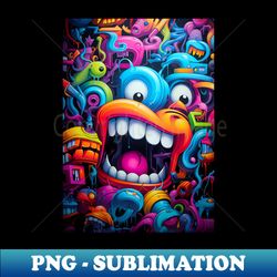 Graffiti Monster - Sublimation-Ready PNG File