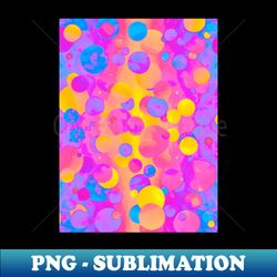 colorful bubbly pattern - exclusive png sublimation download