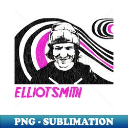 Psychedelic Elliot Smith - Instant PNG Sublimation Download