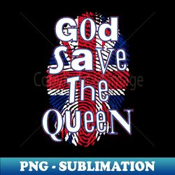 Queens Jubilee 2022 God Save The Queen - Vintage Sublimation PNG Download