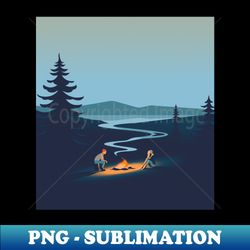Flowing campfire - High-Resolution PNG Sublimation File