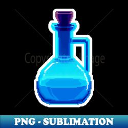 blue potion bottle - vintage sublimation png download