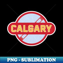 Calgary Flames Hockey - Creative Sublimation PNG Download