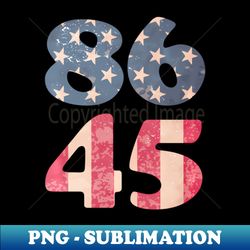 8645 impeach president trump american flag - decorative sublimation png file