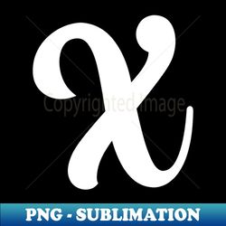 Letter X - Vintage Sublimation PNG Download