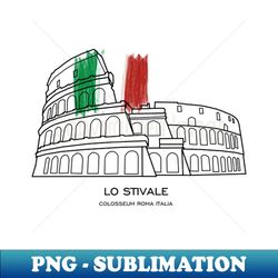 Colosseum Rome Italy Landmark CIty - Trendy Sublimation Digital Download