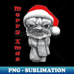 Merry Xmas Ostrich G2016-145 - Exclusive Sublimation Digital File