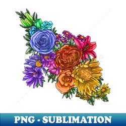 Rainbow Blooming - Trendy Sublimation Digital Download