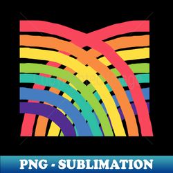 Rainbow Cross Hatch Graphic - Professional Sublimation Digital Download