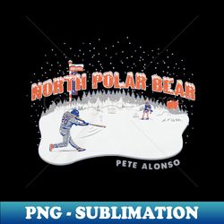 pete alonso north polar bear - png transparent digital download file for sublimation