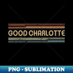 Good Charlotte Retro Lines - Signature Sublimation PNG File