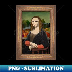 Mona Lisa In Frame - Aesthetic Sublimation Digital File