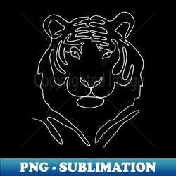 Tiger One Line Art - Signature Sublimation PNG File