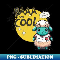 SHEEP, BAA and COOL - Instant PNG Sublimation Download