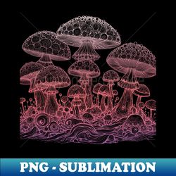 magic mushroom, shroom mushroom, fungi, fungi t, bioluminescent fungi, fantastic fungi - Signature Sublimation PNG File