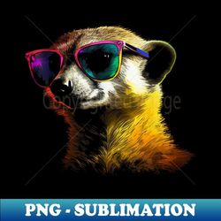 Meerkat Artwork - Animal Art Sunglasses Meerkat