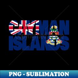 Cayman Islands flag stencil - Sublimation-Ready PNG File