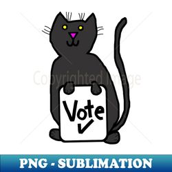 Cute Cat says Vote - Creative Sublimation PNG Download