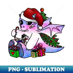 Little Trans Christmas Dragon - Special Edition Sublimation PNG File