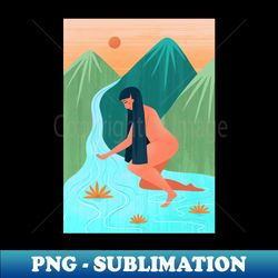 Mountain Bather - Premium PNG Sublimation File