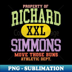 Richard Simmons XXL Athletic Dept - Instant PNG Sublimation Download