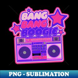 bang bang boogie - boombox - ghettoblaster - pop art design