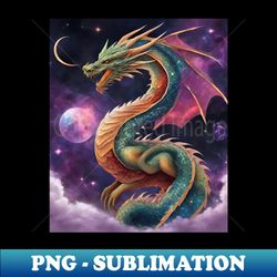 Dragon in space. - Digital Sublimation Download File