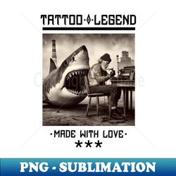 tattoo shark vintage photo mystical artist - vintage sublimation png download