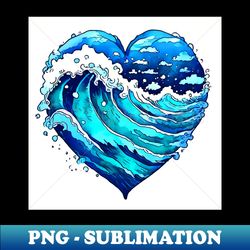 Heartseas - PNG Transparent Digital Download File for Sublimation