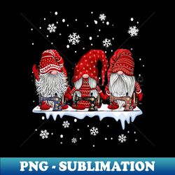 Gnomes Sewing And Quilting Christmas - High-Resolution PNG Sublimation File