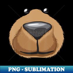 cute bear face costume halloween - premium png sublimation file