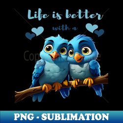 Whimsical Blue Birds A Disney-Inspired Delight - Trendy Sublimation Digital Download