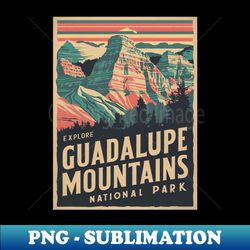 Explore Guadalupe Mountains National Park - High-Quality PNG Sublimation Download
