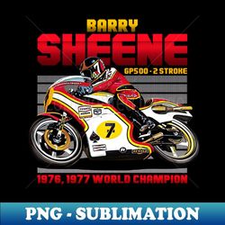 Barry Sheene Champion 70s Retro - PNG Transparent Sublimation Design