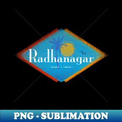 Radhanagar Beach, India Retro Mid Century Style - PNG Transparent Sublimation File