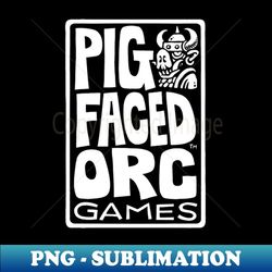 Pig-Faced Orc Games - Unique Sublimation PNG Download