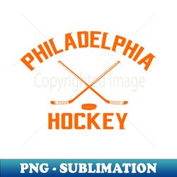 Retro Philadelphia Hockey - Retro PNG Sublimation Digital Download