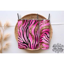 Pink Agate Glitter Animal  20 Oz, Tumbler 20 oz Wrap PNG, Skinny Tumbler Designs PNG