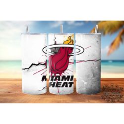 Miami Heat Tumbler 20 oz Wrap PNG, NBA Tumbler Wraps, Football Tumbler Wrap PNG