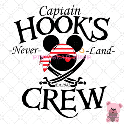 mickey captain hooks crew svg, disney svg ,disney mickey svg , digital download