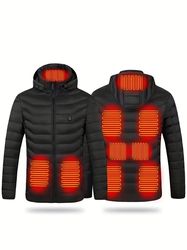Women's Winter Heated Jacket - Warm Hooded Puffer Jacket For Winter Outdoor Sports - Women's Activewear