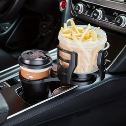 Car Cup Holder Expander For Car Adapter Adjustable Multifunctional Dual Cup Holder With Phone Holder Aromatherapy